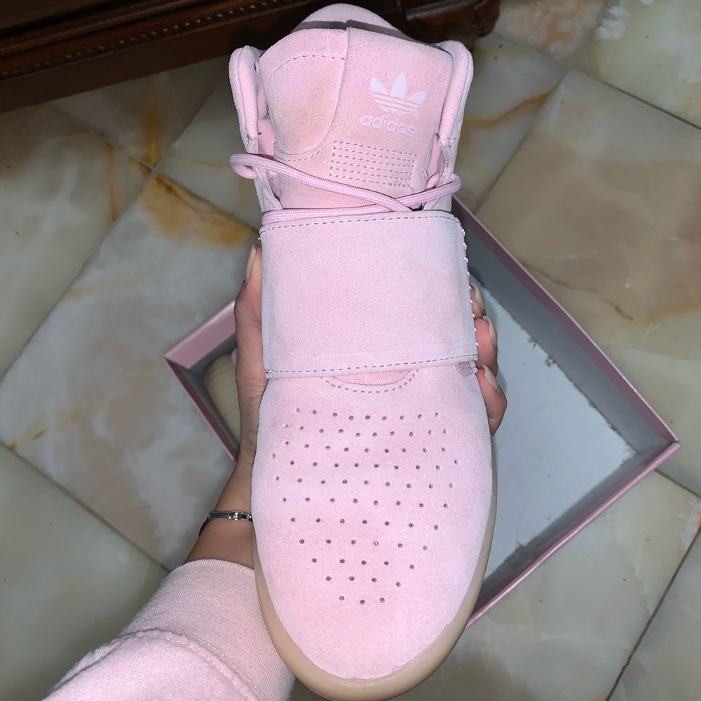 Pink adidas women’s tubular sneakers ! - Picture 2 of 6